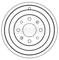 BORG & BECK Тормозной барабан BBR7237